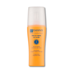 EMANSI Масло-спрей для загара SPF5, 150мл. Усиливает, закрепляет загар. С нат. маслами, бета-каротином. Питает, не липнет. Для загорелой кожи.