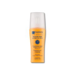 EMANSI Эмульсия-спрей для детей SPF30, 150мл. UVA/UVB защита. С пантенолом, Алоэ Вера. Бережно защищает, увлажняет. Гипоаллергенно.