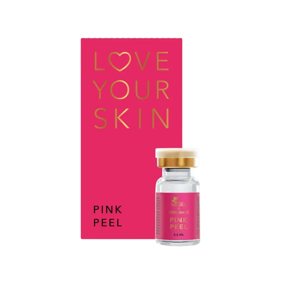 Двухфазный мультикислотный пилинг bioGEL Pink Peel для всесезонного ухода, 5,5 мл.