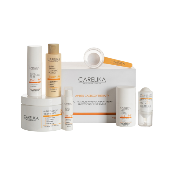 Набор CARELIKA для неинвазивной карбокситерапии с янтарной кислотой. Стимулирует регенерацию кожи, выравнивает тон, осветляет и придает сияние.